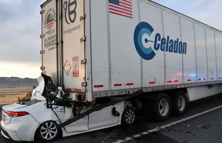 Motorist killed in rear-end crash with semi trailer on Nevada interstate