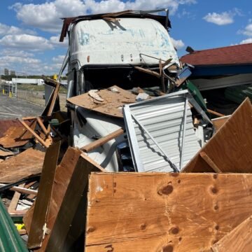 Man in stolen big rig leads police on chase, crashes into storage facility, Texas sheriff says