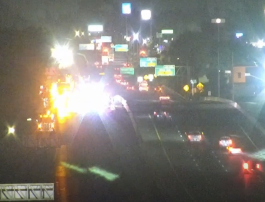 Naked man killed by oncoming semi truck after stepping into traffic