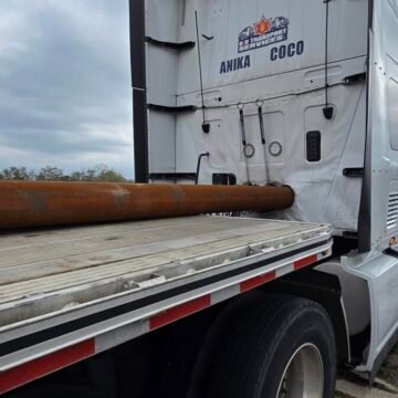 Sudden stop sends pipes through semi’s cab into engine, Louisiana firefighters say