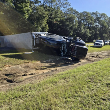 Driver “thinks he fell asleep” in moments before four-vehicle wreck