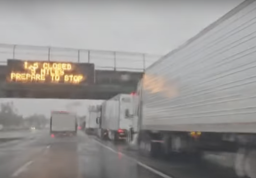 I-5 in NorCal reopened after blizzard conditions leave miles of semi trucks stuck