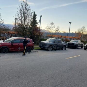 Truck driver faces drunk driving charges after striking four parked cars, Canadian cops say