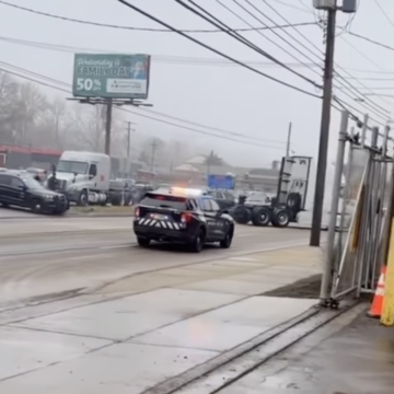 Homicide suspect in big rig dead in police shootout after ramming cop cruisers in Pennsylvania