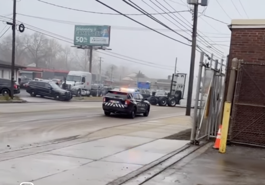 Homicide suspect in big rig dead in police shootout after ramming cop cruisers in Pennsylvania