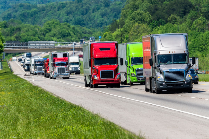 truck_traffic_highway_AdobeStock_313923692.6761b70403e9a.png When DOT expects to publish speed limiter, AEB rules
