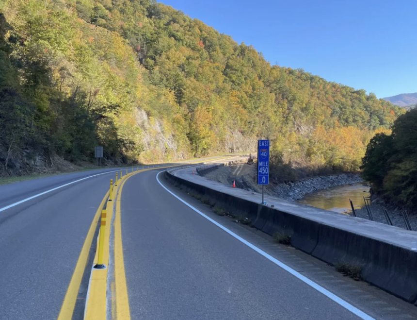 Truck driver jailed after driving on I-40 where CMVs are banned, getting stuck on barricades, per report