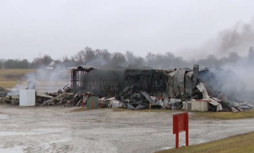 Cause of fire at trucking company that burned all weekend will probably never be determined, firefighters say