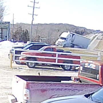 Driver survives wreck that left “engine in his lap” caught on surveillance video