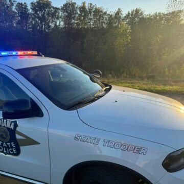 Troopers say pothole toppled semi truck hauling two bobtails on Indiana interstate