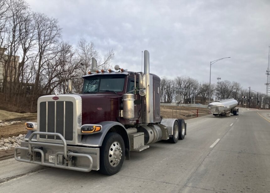 Iowa State Patrol calls out trucker for losing loaded tanker while merging onto I-80
