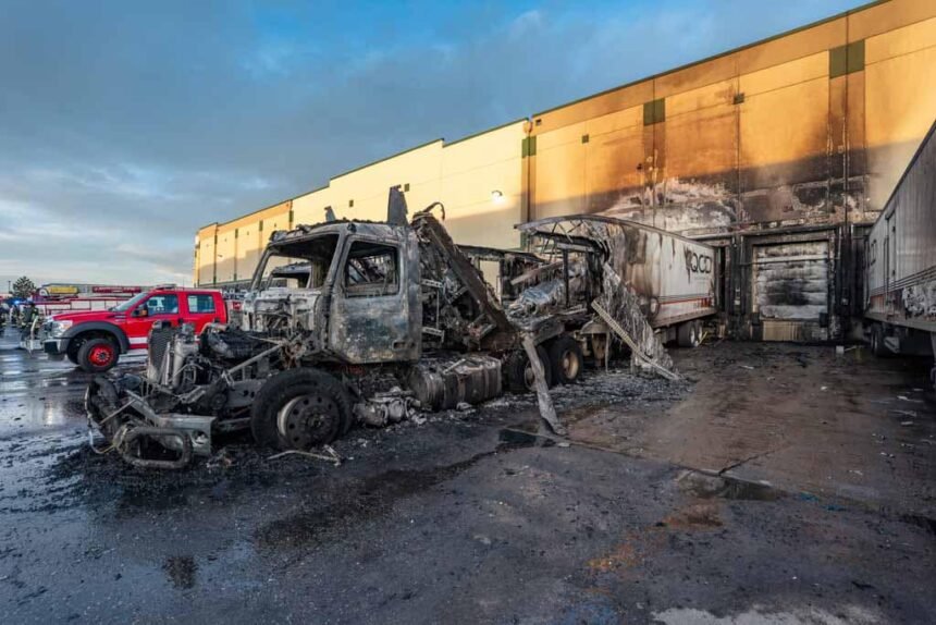 Colorado warehouse fire sparked by semi trailer’s ‘malfunctioning refrigerator unit’