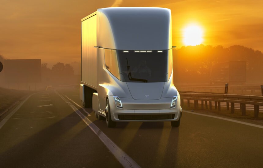 Tesla releases plans for “public” electric semi truck charging station