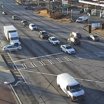 Video shows truck pushing car through two intersections, resulting in charges for truck driver, Georgia cops say