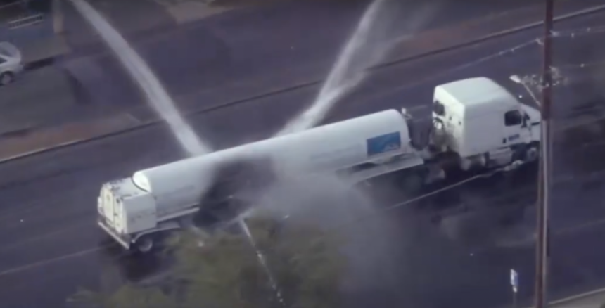 Police say motorist intentionally crashed into tanker truck in Arizona