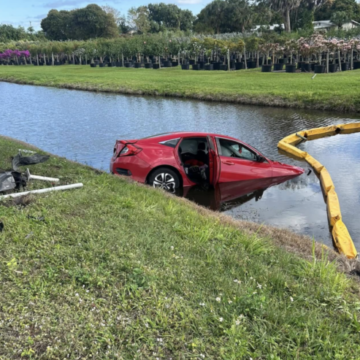Truck driver arrested after lane change sends mom and toddler into Florida canal