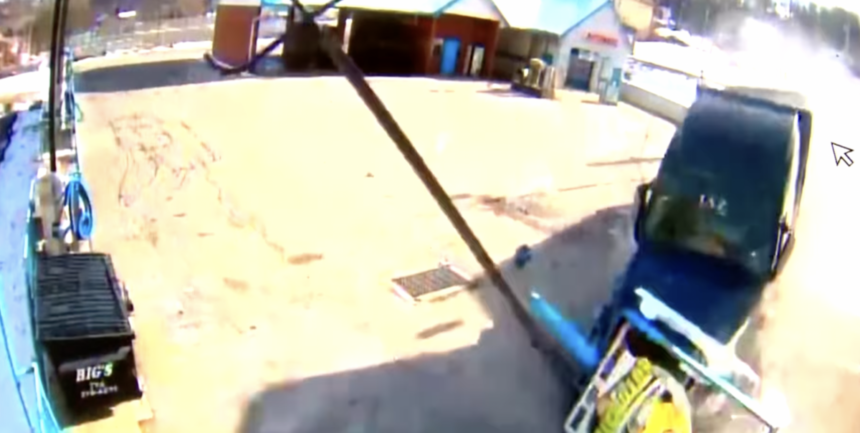 Suspected brake failure sends big rig toppling near car wash in Pennsylvania