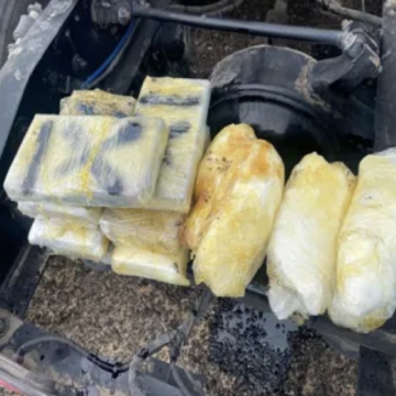 $213K in drugs seized from semi truck axle on SR 86 in California