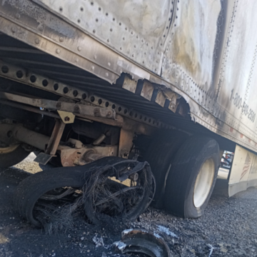 ‘Near disastrous situation’ as brakes and tires catch fire on truck hauling hazmat on Tennessee’s I-24