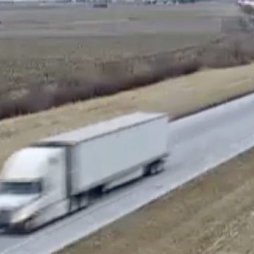 Woman injured after loose semi truck tires send her car airborne outside of I-80 truck stop