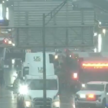 Trucker unknowingly drags car for miles after erratic teen crashes into him